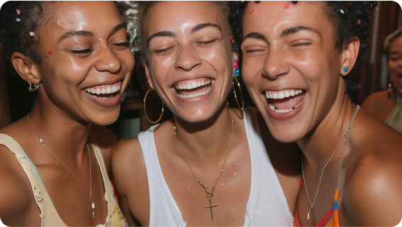 Group of women smiling and laughing